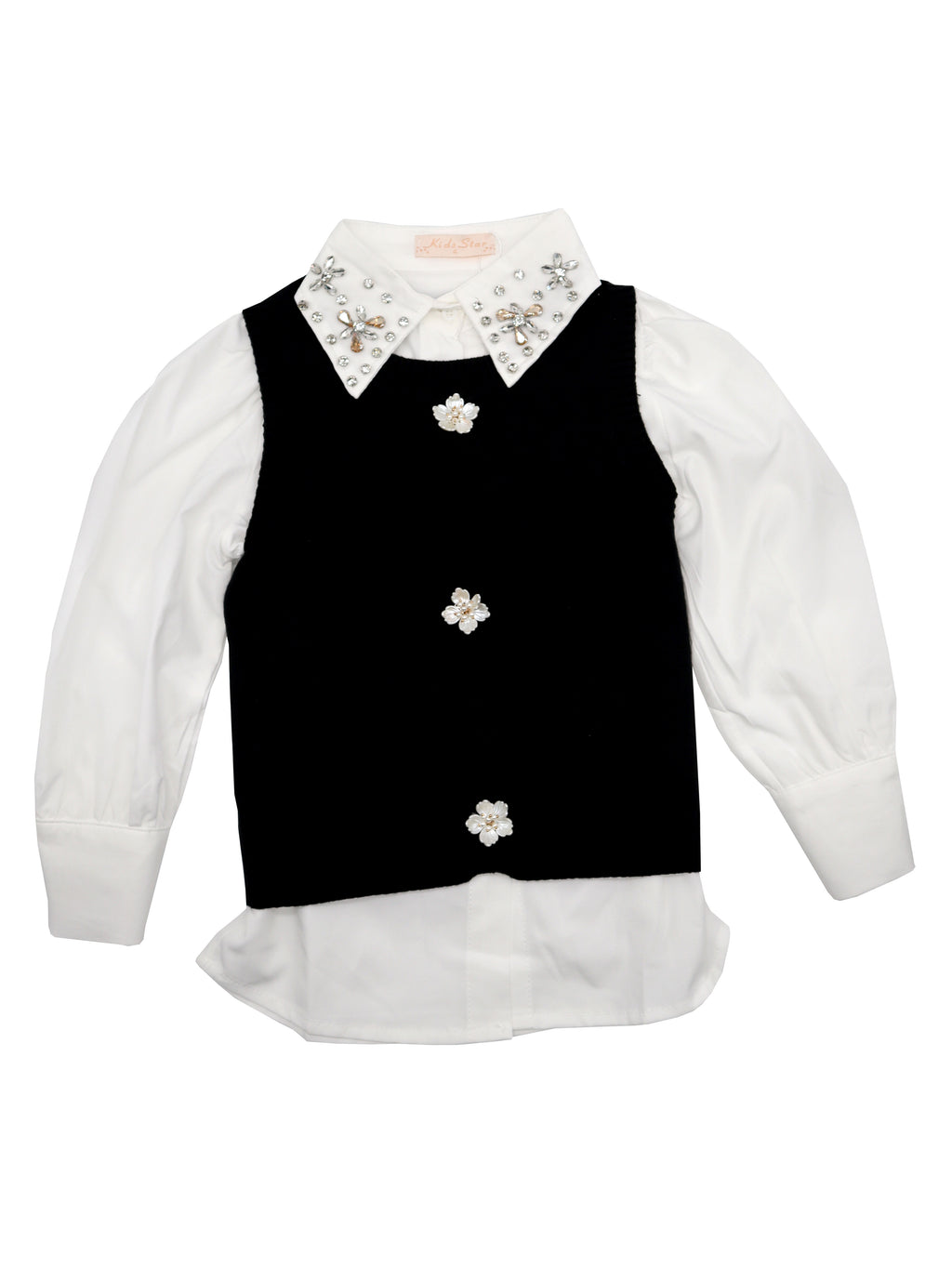 Maglioncino con camicia Kid star Paris