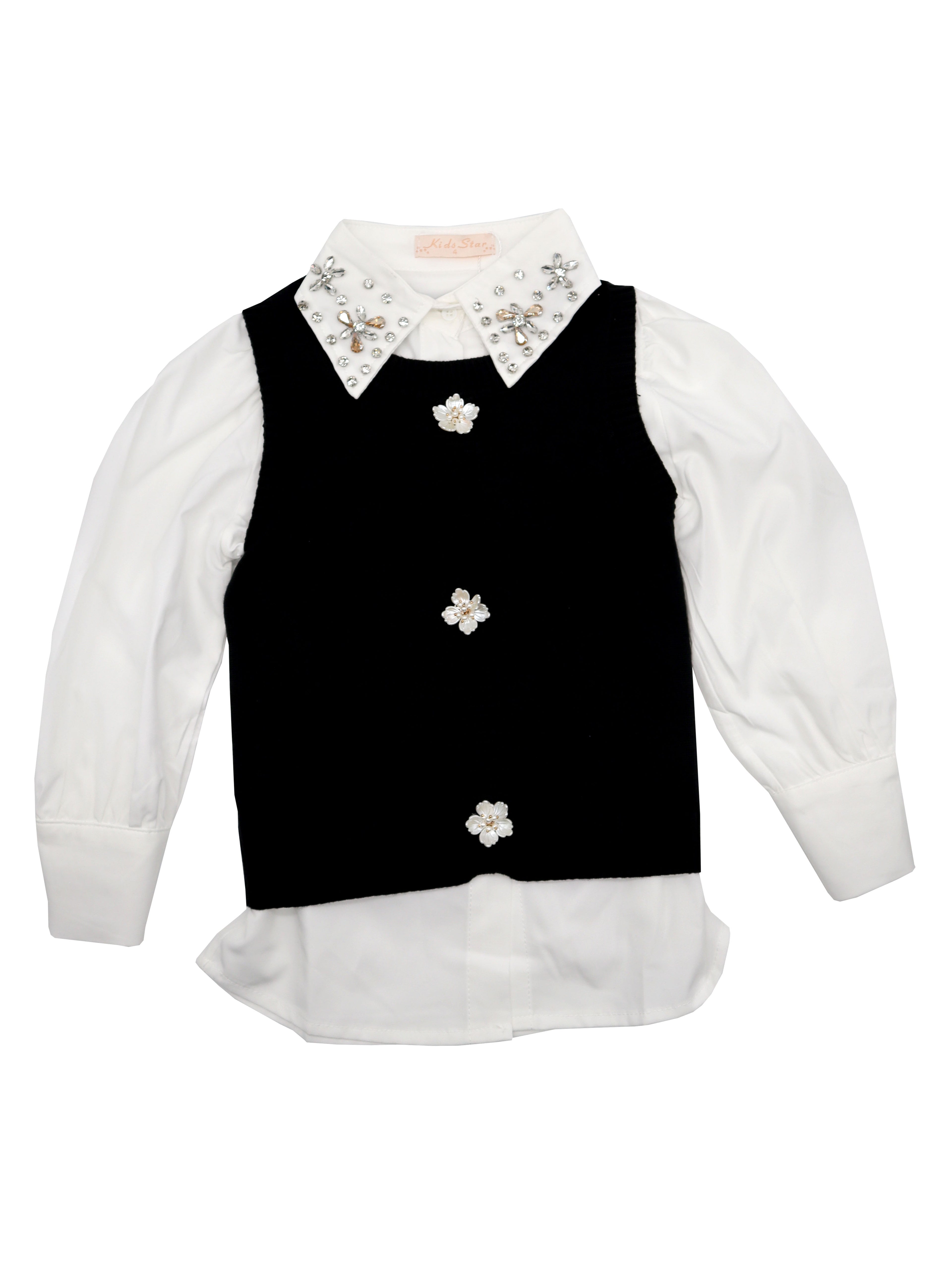 Maglioncino con camicia Kid star Paris